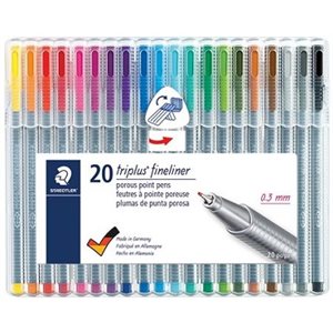 Marqueur Triplus® Fineliner 20 couleurs