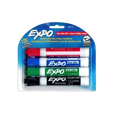 Marqueur pour tableau blanc Expo® 4 couleurs Marqueur pour tableau blanc Expo® 4 couleurs