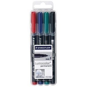 Marqueurs permanents Lumocolor® 4 couleurs
