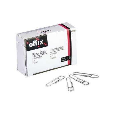 Trombones Offix® #1 ondulés (1-3 / 16") Trombones Offix® #1 ondulés (1-3 / 16")