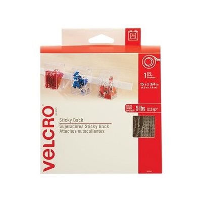 Ruban autoadhésif Velcro® Blanc (4.5m X 1.9cm) Ruban autoadhésif Velcro® Blanc (4.5m X 1.9cm)