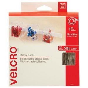 Ruban autoadhésif Velcro® Blanc (4.5m X 1.9cm)