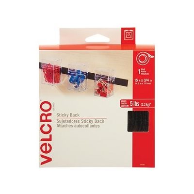 Ruban autoadhésif Velcro® Noir (4.5m X 1.9cm) Ruban autoadhésif Velcro® Noir (4.5m X 1.9cm)