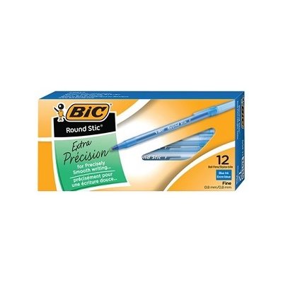 Stylos à bille Round Stic™ BLEU 12 / Bte (Pointe Fine)