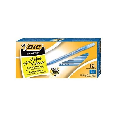 Stylos à bille Round Stic™ BLEU 12 / Bte (Pointe Moyenne) Stylos à bille Round Stic™ BLEU 12 / Bte (Pointe Moyenne)
