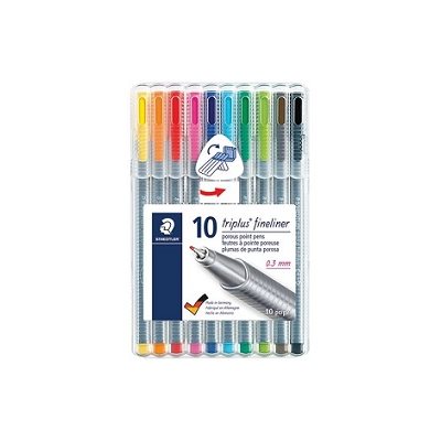Marqueur Triplus® Fineliner 10 couleurs Marqueur Triplus® Fineliner 10 couleurs