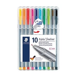 Marqueur Triplus® Fineliner 10 couleurs
