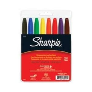 Marqueur fin Sharpie® 8 couleurs