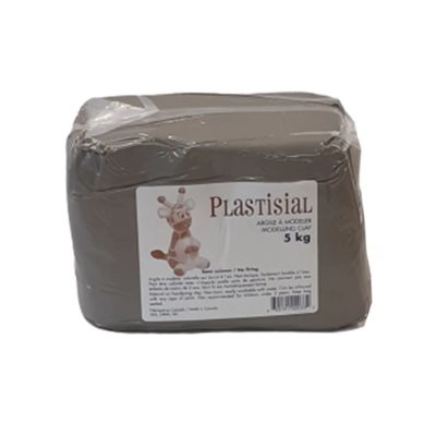 Argile Plastisial GRISE séchant à l'air 5Kg Argile Plastisial GRISE séchant à l'air 5Kg