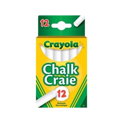 Craies à tableau Blanches Crayola - 12 / bte Craies à tableau Blanches Crayola - 12 / bte