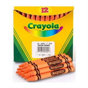 Crayons de cire Crayola, ORANGE