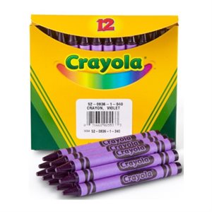 Crayons de cire Crayola, VIOLET