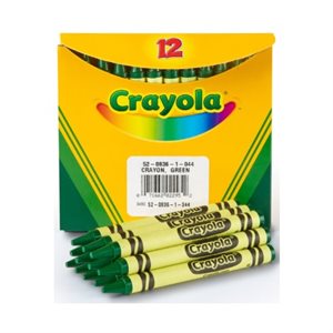 Crayons de cire Crayola, VERT