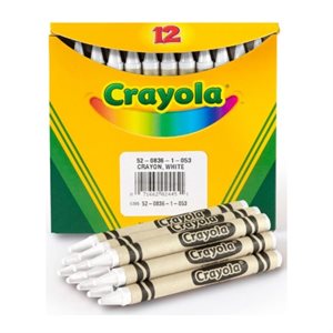 Crayons de cire Crayola, BLANC