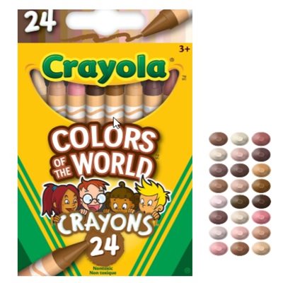 Crayons de cire Crayola Couleurs du Monde Crayons de cire Crayola Couleurs du Monde