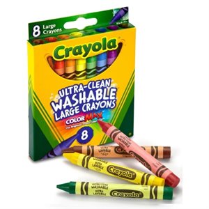 Crayons de cire Crayola Large 8 / bte