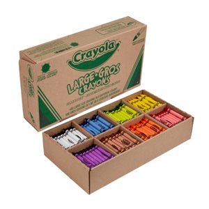 Classpack Crayons de cire Crayola Large 8 Couleurs, 400 / Bte