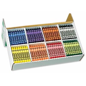 CLASSPACK Crayons de cire Crayola Régulier. 8 couleurs, 400 / Bte