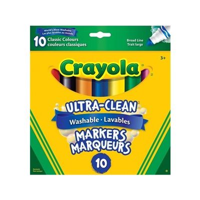 Marqueurs Originales lavables Crayola, conique large - 10 / Bte Marqueurs Originales lavables Crayola, conique large - 10 / Bte