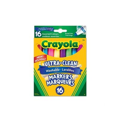 Marqueurs couleurs Assorties Crayola, conique large. 16 / Bte Marqueurs couleurs Assorties Crayola, conique large. 16 / Bte