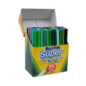 Marqueurs Super Pointe Crayola 100 / Bte