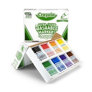 Classpack Marqueurs lavables Crayola 8 couleurs, 200 / Bte