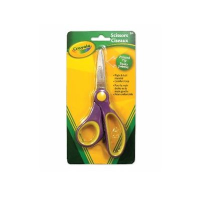 Ciseaux Crayola bouts Pointus, emprise allongée, Droitier / Gaucher, 5 1 / 4" (13cm) Ciseaux Crayola bouts Pointus, emprise allongée, Droitier / Gaucher, 5 1 / 4" (13cm)