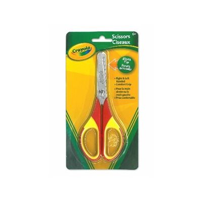 Ciseaux Crayola bouts Ronds, emprise allongée, Droitier / Gaucher, 5 1 / 4" (13cm)