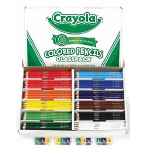 Classpack Crayons de couleur Crayola 12 couleurs, 240 / Bte