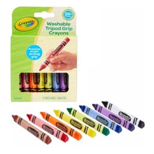 Crayons cire Crayola Triangulaire Lavable