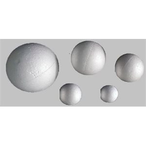 Boule lisse en Styromousse dure 3" (75mm)