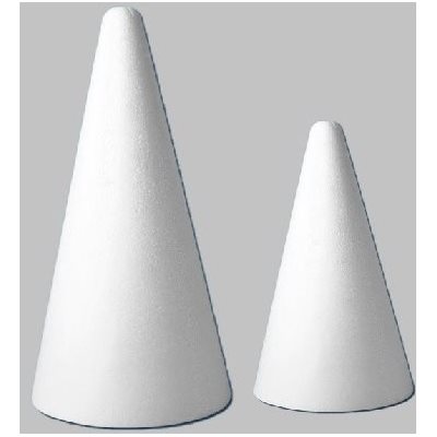 Cône en Styromousse dure 6" (15cm) Cône en Styromousse dure 6" (15cm)