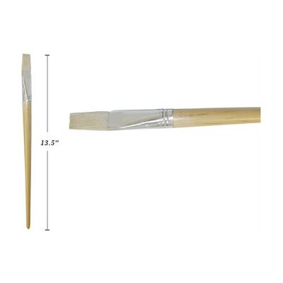 Pinceau Plat, manche long, soie de porc - 23mm Pinceau Plat, manche long, soie de porc - 23mm