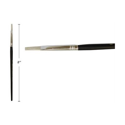 Pinceau Plat, manche court, soie de porc - 6mm Pinceau Plat, manche court, soie de porc - 6mm