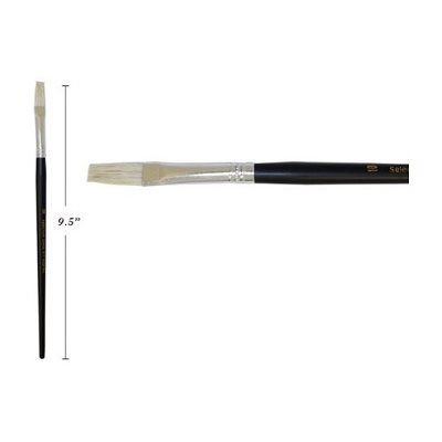 Pinceau Plat, manche court, soie de porc - 11mm Pinceau Plat, manche court, soie de porc - 11mm