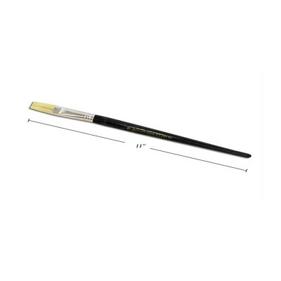 Pinceau Plat, manche court, soie de porc - 18mm Pinceau Plat, manche court, soie de porc - 18mm