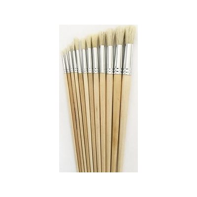 Pinceau Rond, manche long, soie de porc - 10mm Pinceau Rond, manche long, soie de porc - 10mm