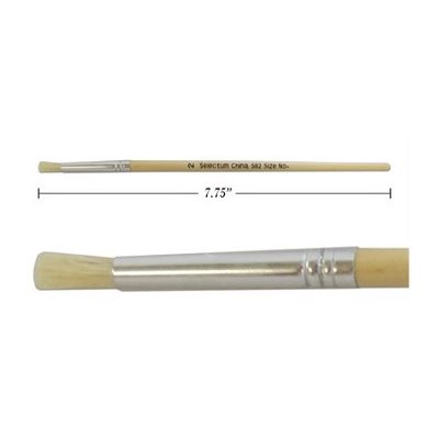 Pinceau Rond, manche court, soie de porc - 4mm Pinceau Rond, manche court, soie de porc - 4mm