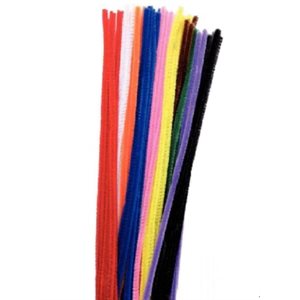 Chenilles couleurs assorties 4mm