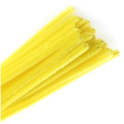 Chenilles - JAUNE 6mm Chenilles - JAUNE 6mm