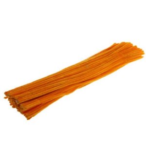 Chenilles - ORANGE 6mm