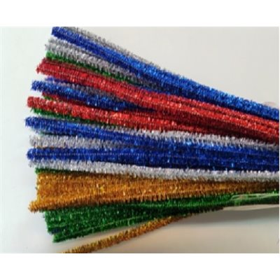 Chenilles Multi-Brillantes 4mm - 100 / pqt 