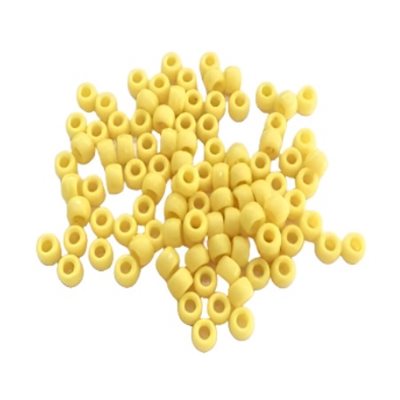 Perles de plastique Pony Opaque, JAUNES 9mm 1000 / pqt Perles de plastique Pony Opaque, JAUNES 9mm 1000 / pqt