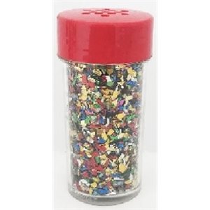 Paillettes en particules MULTICOLORE salière 21g Supérieur