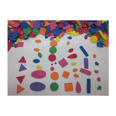 Formes mousse GÉOMÉTRIQUES non autocollant 360 / pqt Formes mousse GÉOMÉTRIQUES non autocollant 360 / pqt