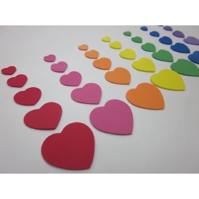 Formes mousse COEURS 120 / pqt Formes mousse COEURS 120 / pqt