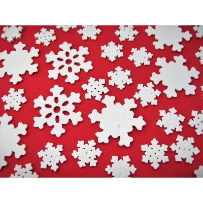 Formes mousse FLOCONS DE NEIGE 64 / pqt Formes mousse FLOCONS DE NEIGE 64 / pqt