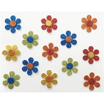 Formes mousse FLEURS PAILLETÉS 50 / pqt Formes mousse FLEURS PAILLETÉS 50 / pqt