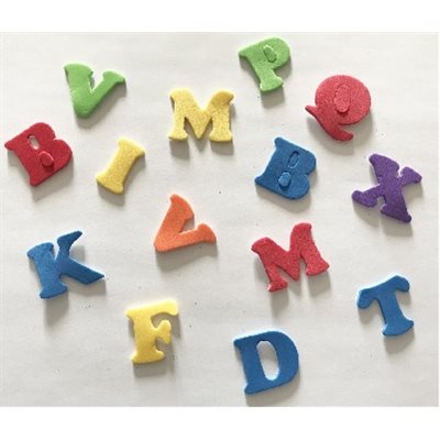 Formes mousse ALPHABET (Autocollants) 78 / pqt Formes mousse ALPHABET (Autocollants) 78 / pqt