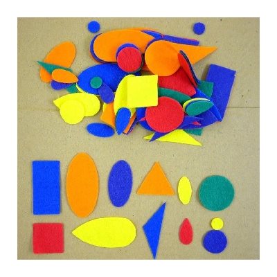 Feutrine formes GÉOMÉTRIQUES 100 / pqt Feutrine formes GÉOMÉTRIQUES 100 / pqt